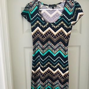 Chevron Maxi Dress